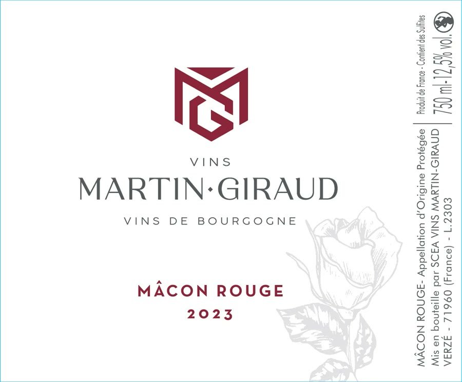 Étiquette du Mâcon Rouge