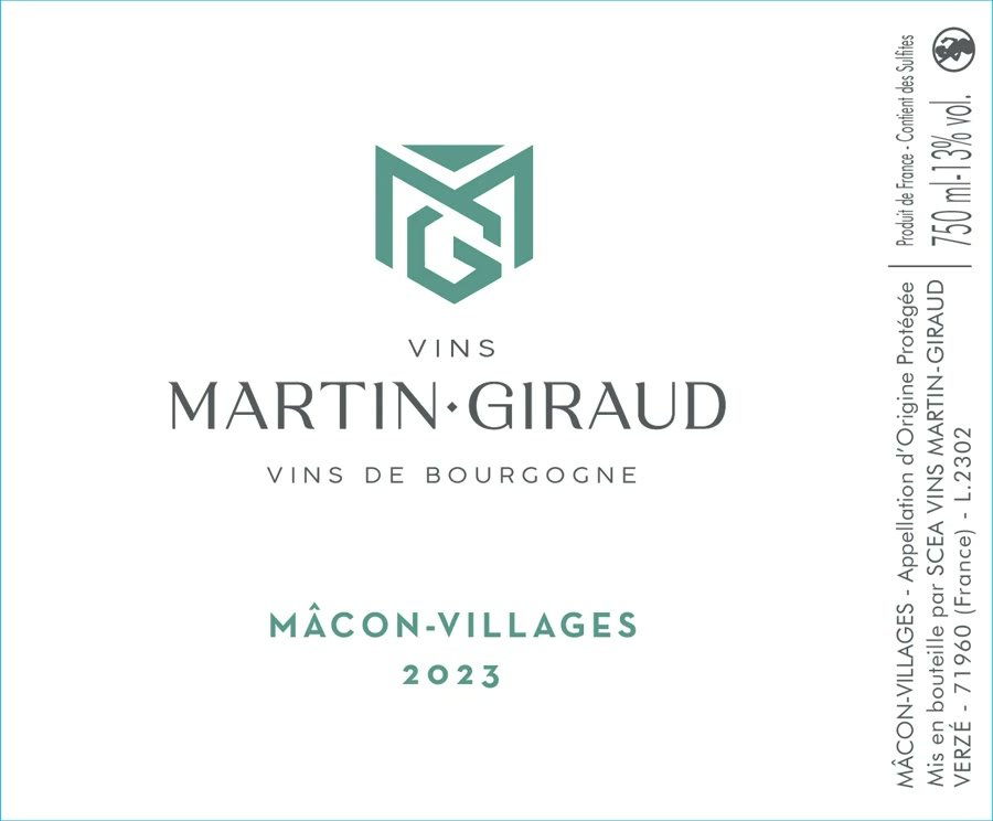 Étiquette du Mâcon-Villages